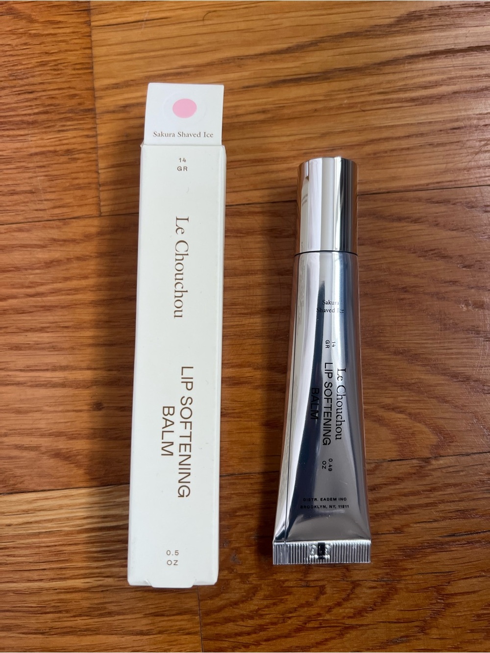 New eadem Le Chouchou Lip Softening Balm - Sakura Shaved Ice (Sheer Pink)